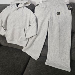 Gray Hoodie and Sweatpants Set